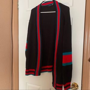 Oversized black cardigan